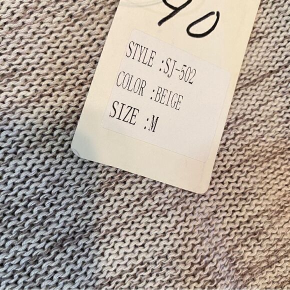 DOR DOR COUTURE HIGH LOW CARDIGAN OPEN FRONT SWEATER W/EMBELLISHED CLIP M NWT - Picture 15 of 15